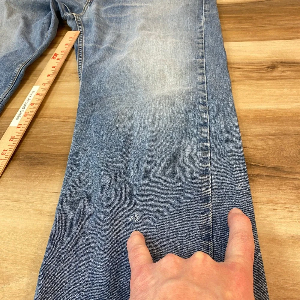 Levis 505 Regular Fit Blue Denim Jeans Mens 38x28 Medium Wash 00505-2103